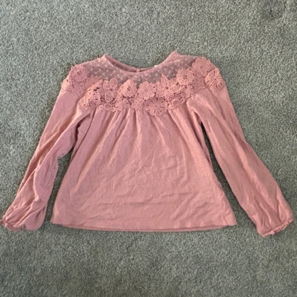 Girls Gap Floral Top Size S